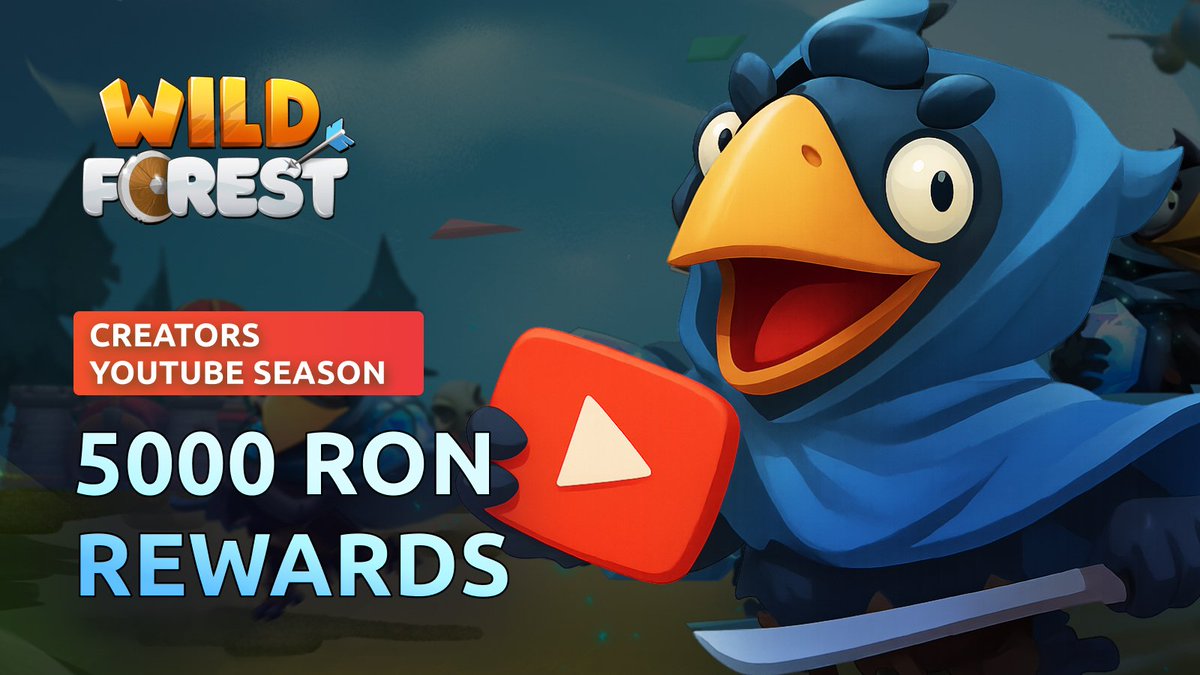 🎉5,000 RON: Wild Forest YouTube Creator Season

🏅 Top 20 Rewards

• Top 1–5: 300 RON each

• Top 6–10: 250 RON each

• Top 11–15: 200 RON each

• Top 16–20: 50 RON each (250 RON total)

🎬 Accepted Content Types

•  Guides / walkthroughs

• Survival Mode tips

• Wild