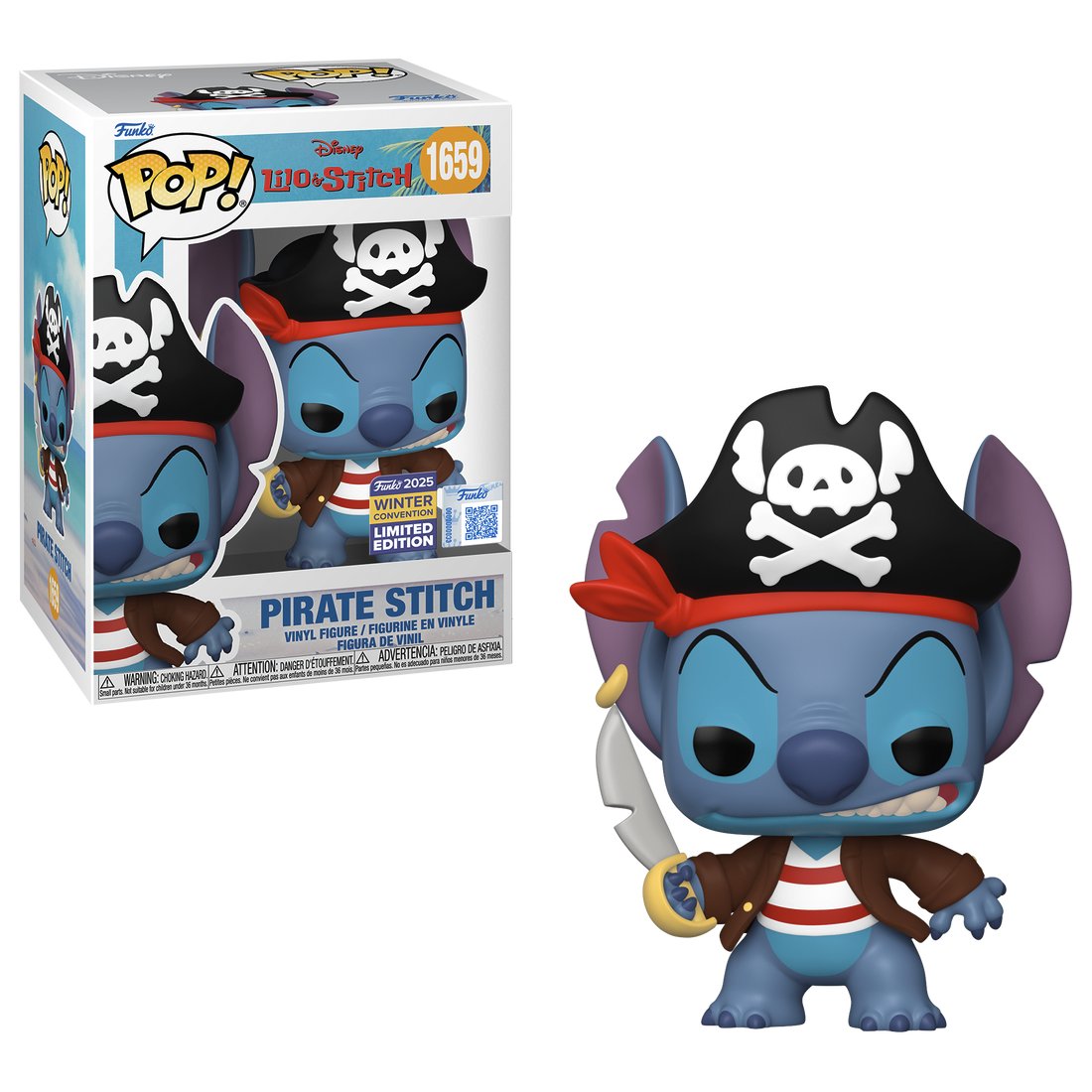 🏴‍☠️ 2025 Winter Convention Exclusive Pirate Stitch Pop! drops
