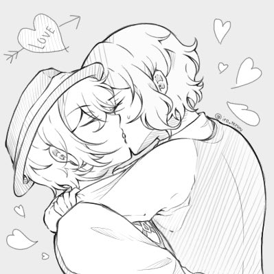 💏
—
I think i should start giving contexts to my art soon. But yeah they’re just kissing (making out) here lol.

#中太