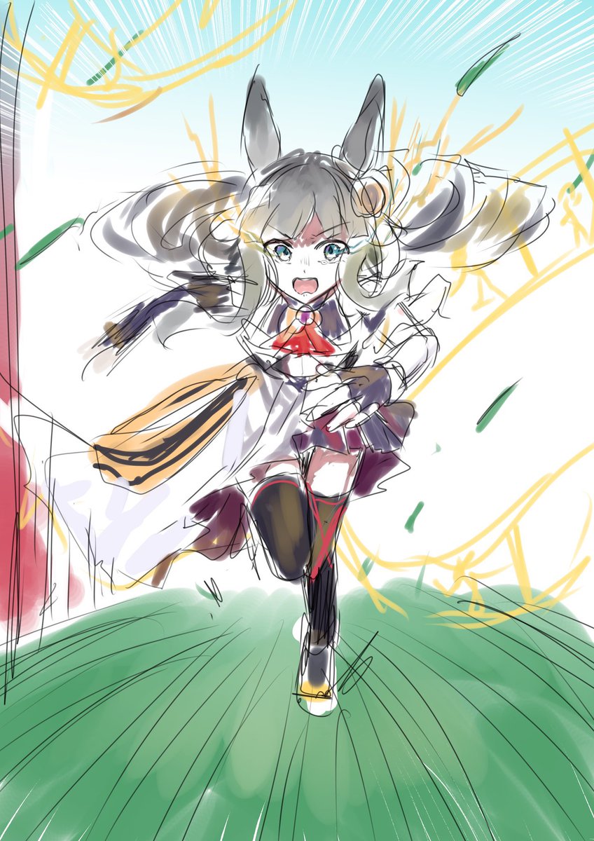 #すみませんウマ娘プリティーダービーのプリティー抜きください 
かっこいいのも描きます 