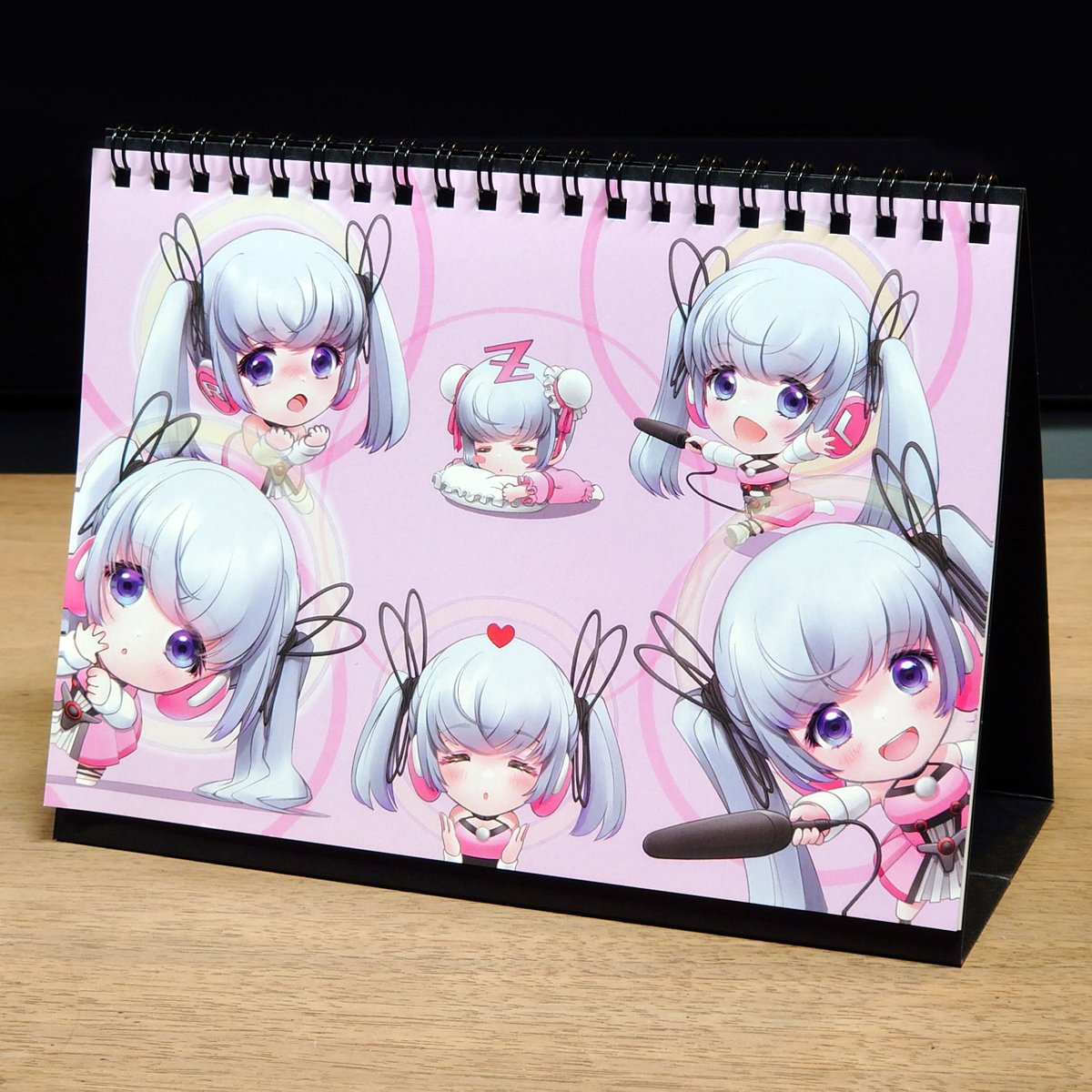 りお様オーダーページ 沼スタジオ様より、オリオスペック様で配布の2026年カレンダーイラスト