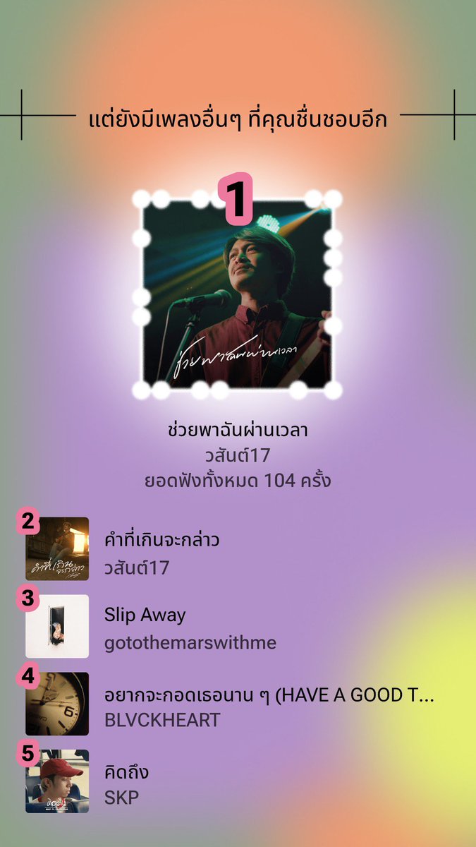 ช่วยพาผมผ่านเวลาหน่อย
ฟังเพลงนี้บ่อยสุดๆ 🤣