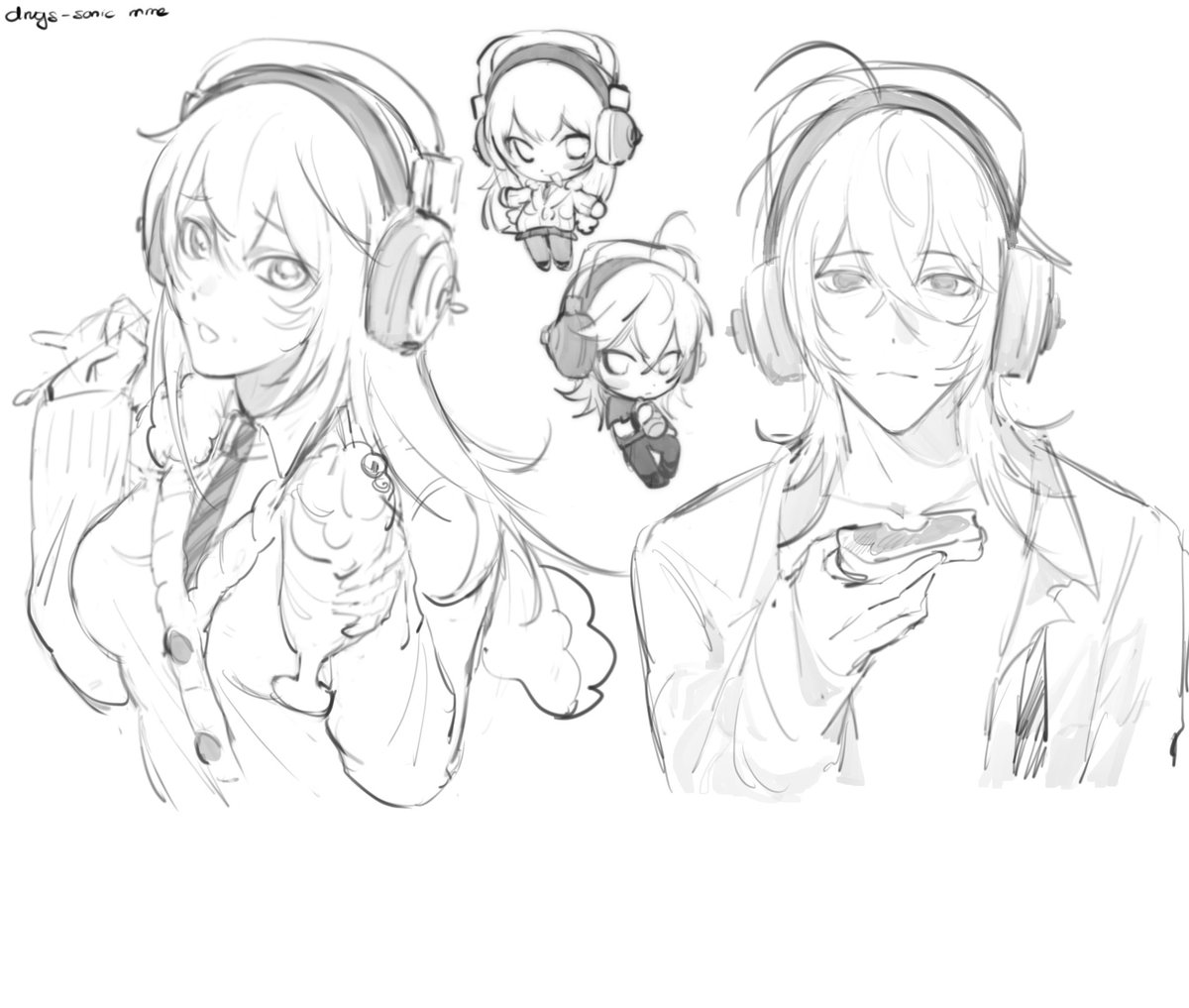 noniwifallin's tweet image. Naito kun &amp;amp; Sonico Chan 🍡 #nitroplus