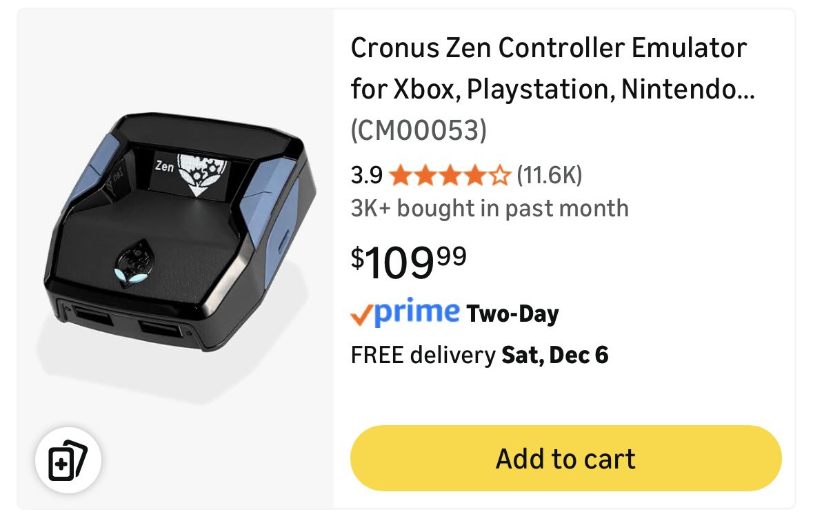 oldcodwizard's tweet image. It looks like around 4600 people have purchased a device in the last month.  I’m sure that 75% of those people are playing on console kings or cmg.  Very niche products.