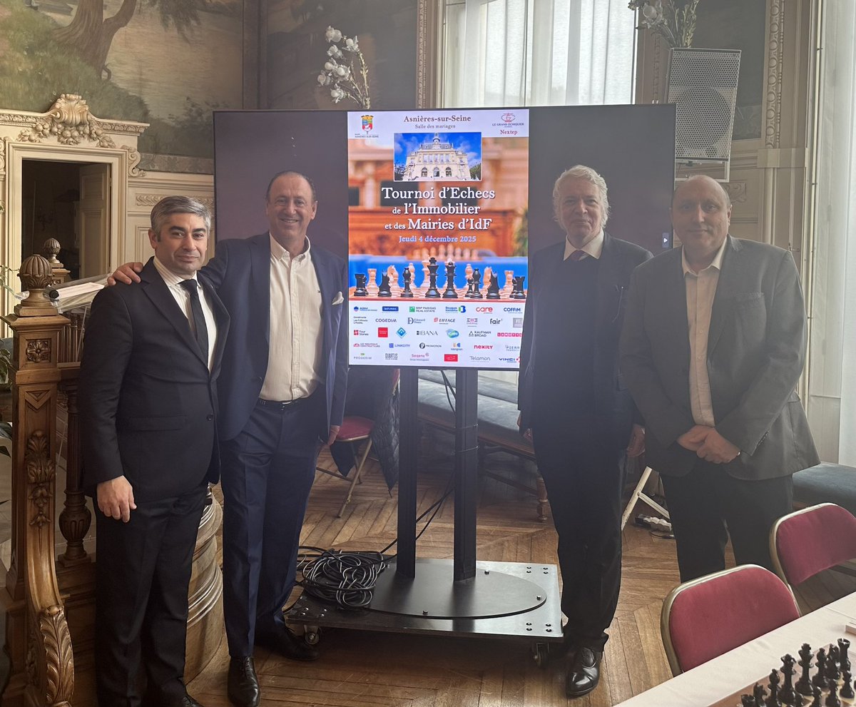 ♟️🚀  Avec mon collègue et ami <a href="/chrisbressy/">Christophe Bressy</a>, nous sommes prêts pour défendre les couleurs de la <a href="/VilleCourbevoie/">Ville de Courbevoie</a> au tournoi d’échecs de l’immobilier et des mairies d’Ile-de-France 🇫🇷