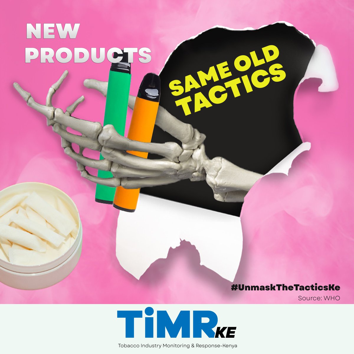 KETCA254's tweet photo. As regulations tighten, the industry evolves. New products, new narratives, new marketing styles. But the threat is unchanged: nicotine harms health, fuels addiction, and steals potential. The danger is constant. #UnmaskTheTacticsKE https://t.co/24MRLALwMs