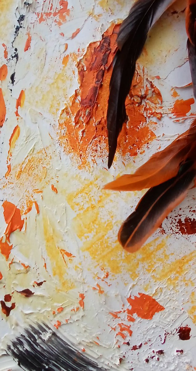 Missatoshi_girl's tweet image. 👋 FAM 🧡
En progression  🎨
Etape 3 (première photo)
Étape 4 ( photo 2 et 3)  avancement des couleurs sur textures.
Qu'en pensez vous pour une première ?  
#bitcoin #bitcoinart #physicalart