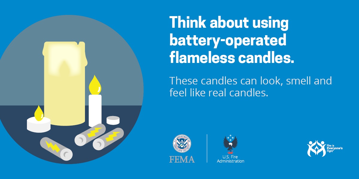 Candles may look festive, but did you know the top three days of the year for home candle fires are Christmas, New Year’s Eve, and New Years Day?  Consider using flameless candles in your holiday decorations. 
#ReadyUSMC
#HolidaySafety
#FireSafety
#WinterSafety
#DontWait https://t.co/11gdZihxt3