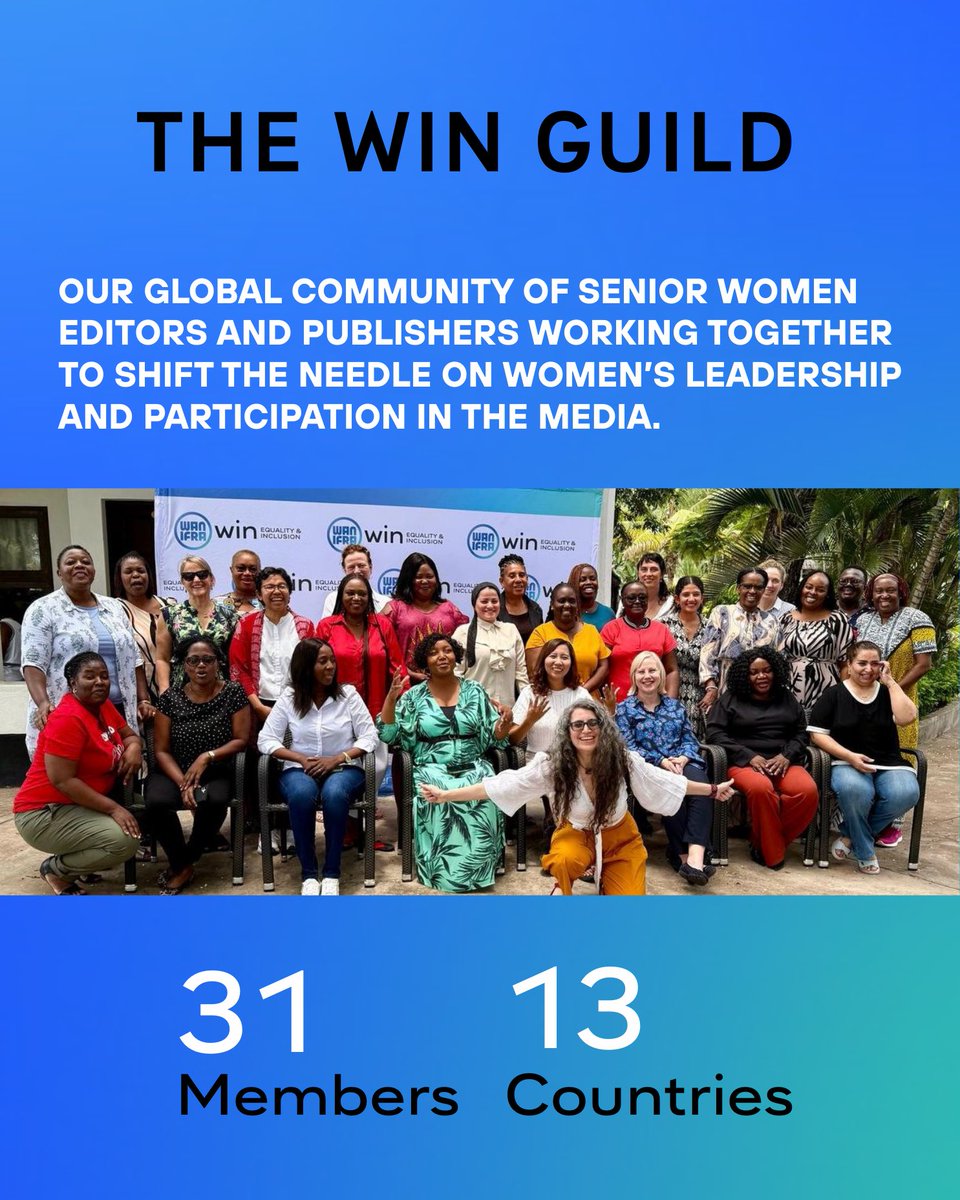 WanifraWIN's tweet photo. Welcome to #WINwrapped2025, where we share highlights from our year!

The WIN Guild:
2025 marked a powerful year of growth for our global community of 31 senior women editors &amp; publishers from 13 countries, working together to shift the needle on women’s leadership in the media. https://t.co/zYOaUJKE7V