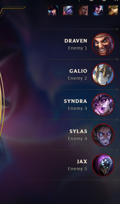 maybecammy's tweet photo. hello i am from israel and this is my league of legends draft >//< https://t.co/CPS7klq1nT