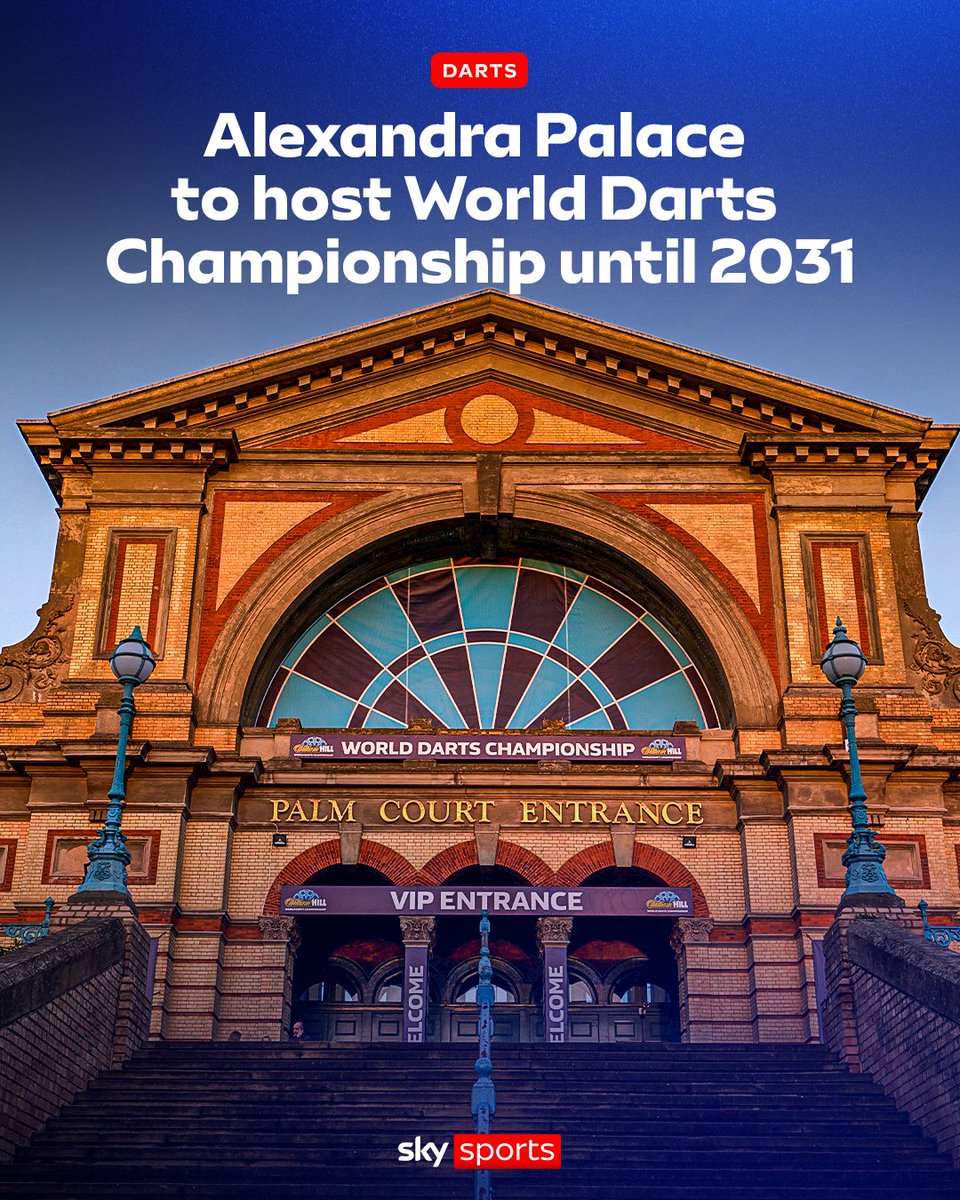 The World Darts Championship will remain at the Ally Pally until 2031 with the capacity increased by Great Hall move 🚨🎯