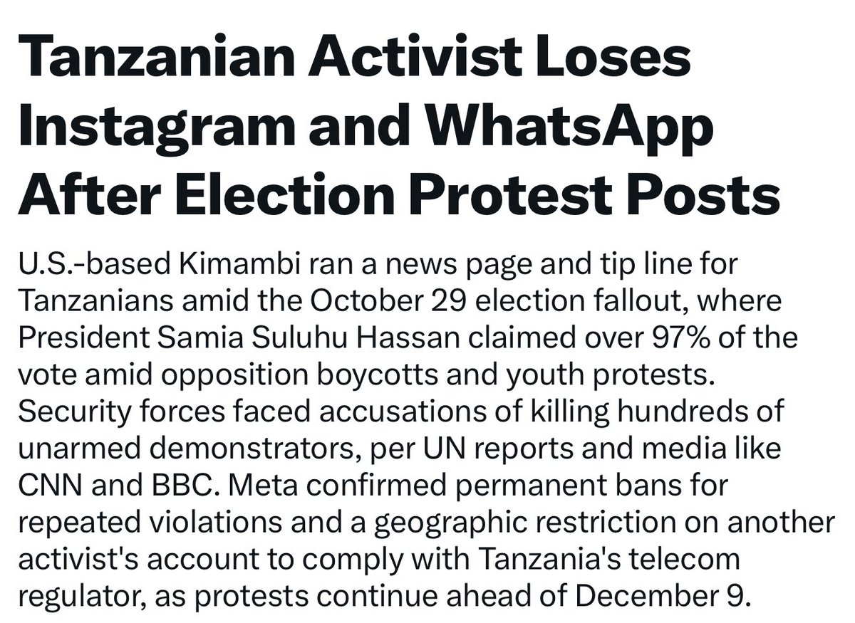 MariaSTsehai's tweet photo. That is why I use mostly @X and X is banned in #Tanzania for close to two (2) years now! 
Thank you @elonmusk 💪🏽🇹🇿 https://t.co/NPz1BHyNIy