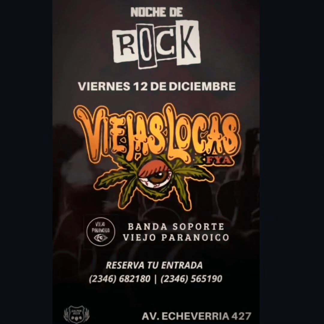 GastonBanfi's tweet photo. Se viene una hermosa fecha,  el viernes 12 de  diciembre, juntos a @viejaslocasxfachiyabel  en el @galponbeer , así ya apúrate a tener tu entradas y nos vemos ahi 😉🤘 https://t.co/77ukJvvpJZ
