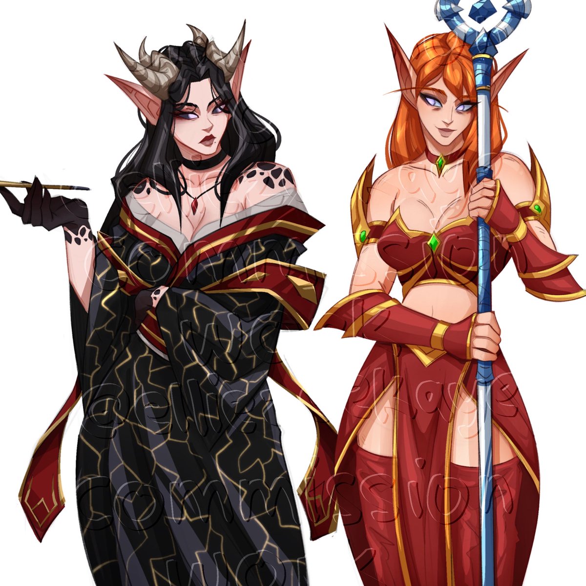 Happy December everyone! My commission for half body is open once again; price starts at $40 and maxes at $60! Feel free to leave a message for inquiries! 

Retweets are super duper appreciated <3 

THANK YOUUUUU

#commissionopen #WoW #DnD #FFXIV #commissions