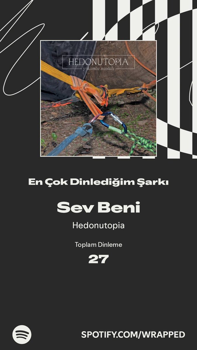Bu yıl Sev Beni gönlüme taht kurdu. Daha fazlası #SpotifyWrapped hikayemde   ⁦<a href="/hedonutopia/">Hedonutopia</a>⁩  spotify.com/wrapped-share/…