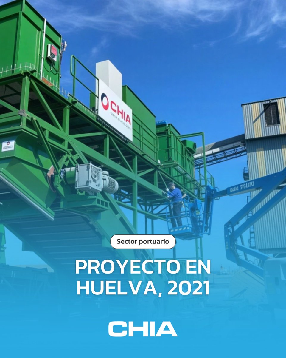 📍 Huelva, 2021
Fabricamos una cinta transportadora de 36 m para carga de buques con aspiración antipolvo, autopropulsión y descargador telescópico.

🔗 espirales.es/proyecto/Fabri…

#SectorPortuario #CintasTransportadoras #CHIA