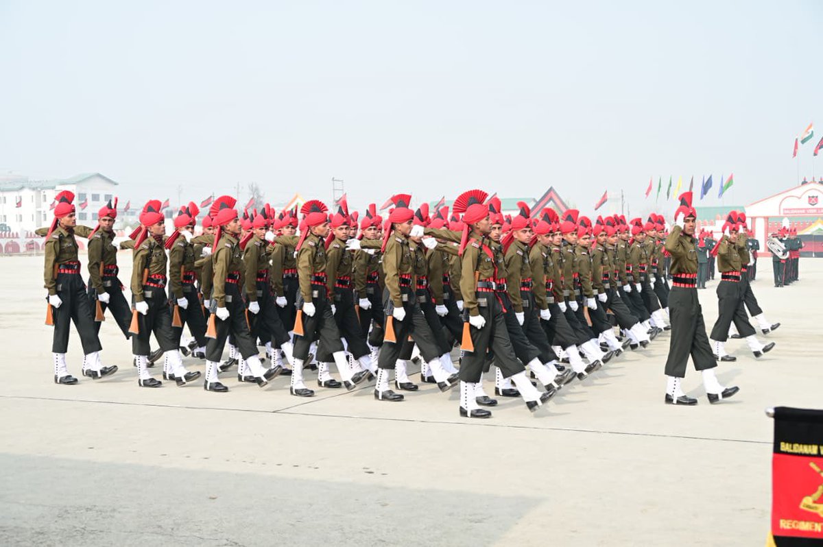 Chief Minister Omar Abdullah today attended the Passing Out Parade of Agniveer Batch-06 at the J&amp;K Light Infantry Regimental Centre, Srinagar. He congratulated the young Agniveers on successfully completing their rigorous training and wished them a distinguished future in the
