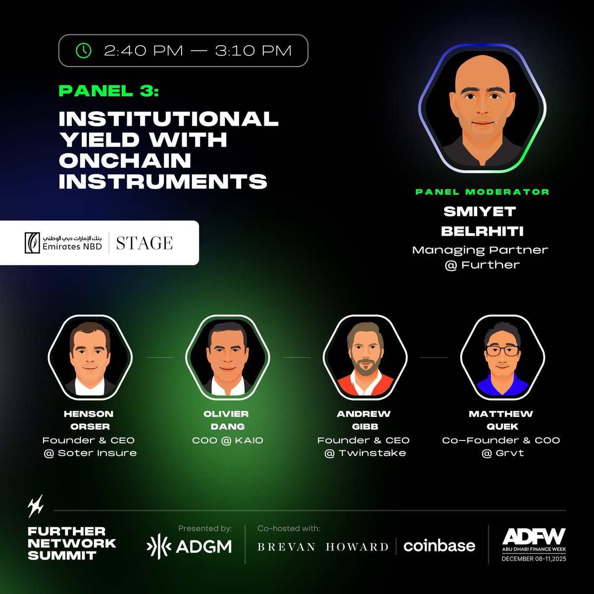 classicalism's tweet photo. The line between TradFi & DeFi is disappearing really fast.

Matthew Quek (Co-Founder & COO of GRVT @grvt_io) will join the Institutional Yield with Onchain Instruments panel at #FurtherNetworkSummit in Abu Dhabi on Dec 8th to share how GRVT is building the infrastructure powering this shift.