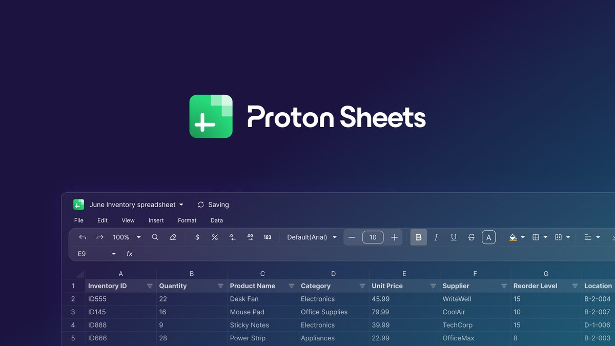 MacRumors's tweet image. Proton Sheets Launches as Encrypted Alternative to Google Sheets macrumors.com/2025/12/04/pro…