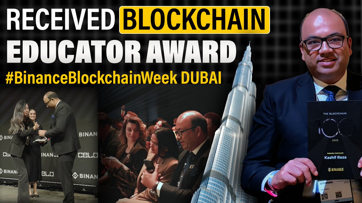 bitinning's tweet photo. This one is for everyone who believes in education first.

As a #Blockchain educator, our work was recognised on one of the biggest global platforms #BinanceBlockchainWeek2025  DUBAI🇦🇪

We ranked at the top among 100 individuals globally 

Thanks to all🙏
Full video 👇