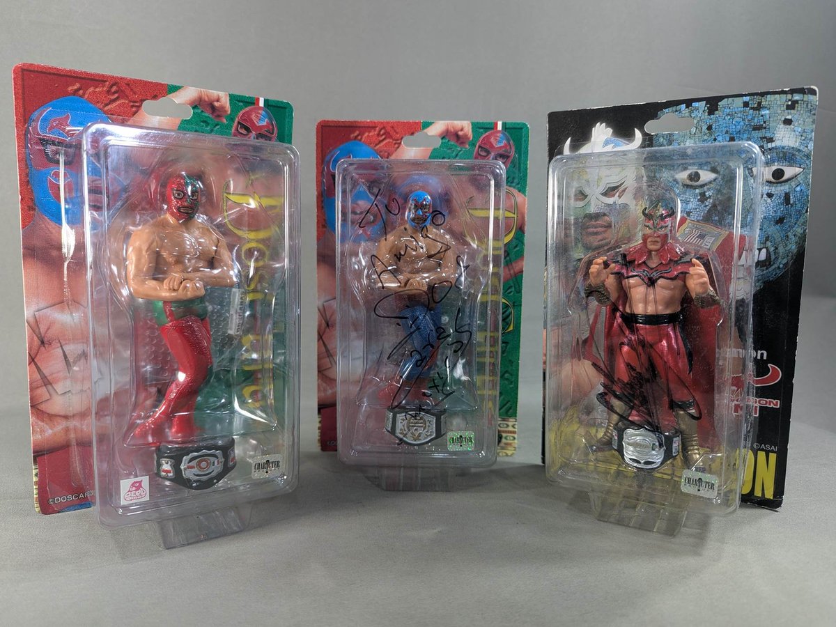 アメプロもルチャも日本も！プロレスフィギュア揃っています🌟 #闘道館