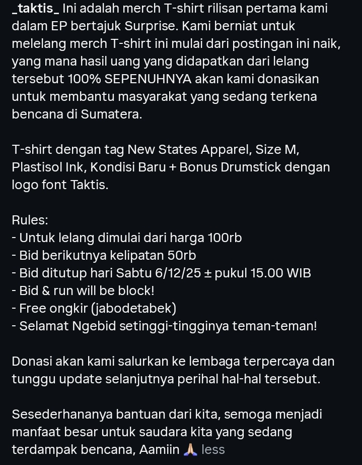 Info selengkapnya via instagram: @/_taktis_ terima kasih 🤲🙏🏻
