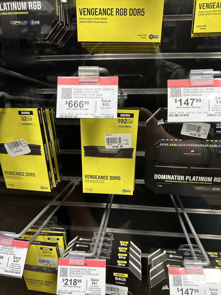 itsmckenney's tweet photo. @Tony_Baloney69 @sparquah At Microcenter in October 2024. https://t.co/u3sMBA7EOF