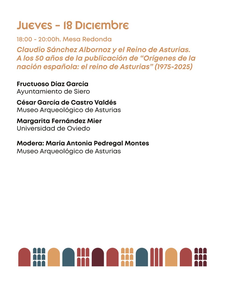 marqueologicoas's tweet photo. 🏛️ Jornadas conmemorativas de los 40 años de la inscripción de los monumentos prerrománicos asturianos en la lista de Patrimonio Mundial de la Unesco ✨
📅 10/12/25 - 18/12/25, 18:00 - 20:00
📍 Oviedo
🎟️ Entrada gratuita
#MuseoArqueológicoDeAsturias #Historia #Cultura #Patrimonio https://t.co/gnqXbeRJZF