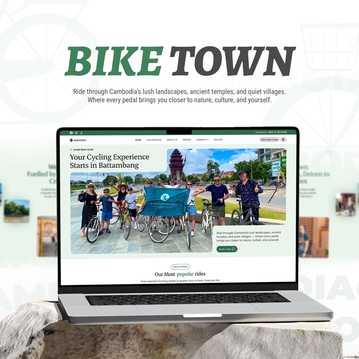 SwevenVisuals's tweet photo. Bike Town Cambodia: Booking site for bike rides, kayaking, and other local adventures.
#biketowncambodia #webdevelopment #booking #travel #cambodia #swevenvisuals https://t.co/i1fErYCbsx