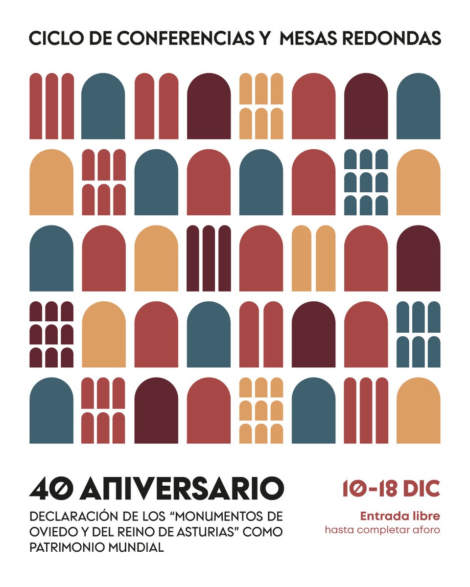 marqueologicoas's tweet photo. 🏛️ Jornadas conmemorativas de los 40 años de la inscripción de los monumentos prerrománicos asturianos en la lista de Patrimonio Mundial de la Unesco ✨
📅 10/12/25 - 18/12/25, 18:00 - 20:00
📍 Oviedo
🎟️ Entrada gratuita
#MuseoArqueológicoDeAsturias #Historia #Cultura #Patrimonio https://t.co/gnqXbeRJZF