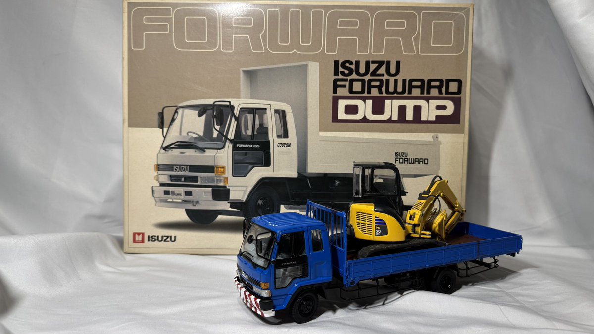 デコトラプラモデル アオシマ 1⁄32 いすゞ フォワード 街宣車 完成品