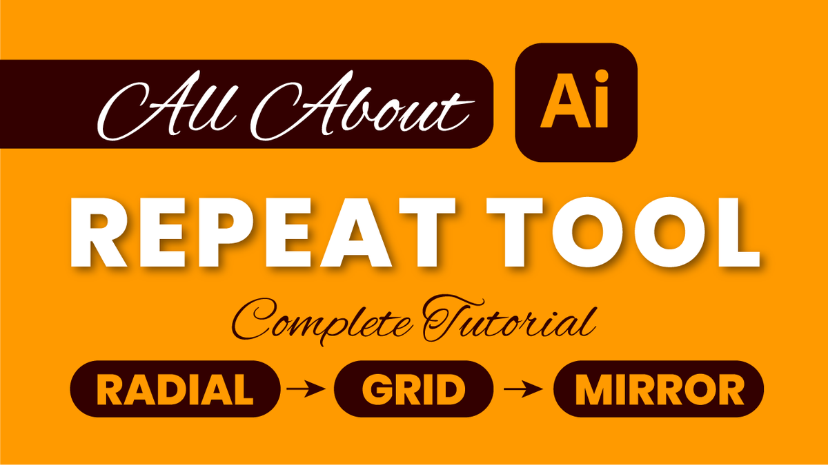 CreativeAlys's tweet image. Learn the depth of Adobe Illustrator&apos;s Repeat Tool in 20 minutes!
youtube.com/watch?v=kvc4N3…

#RepeatTool #AdobeIllustrator #IllustratorTutorial #GraphicDesign #CreativeAlys