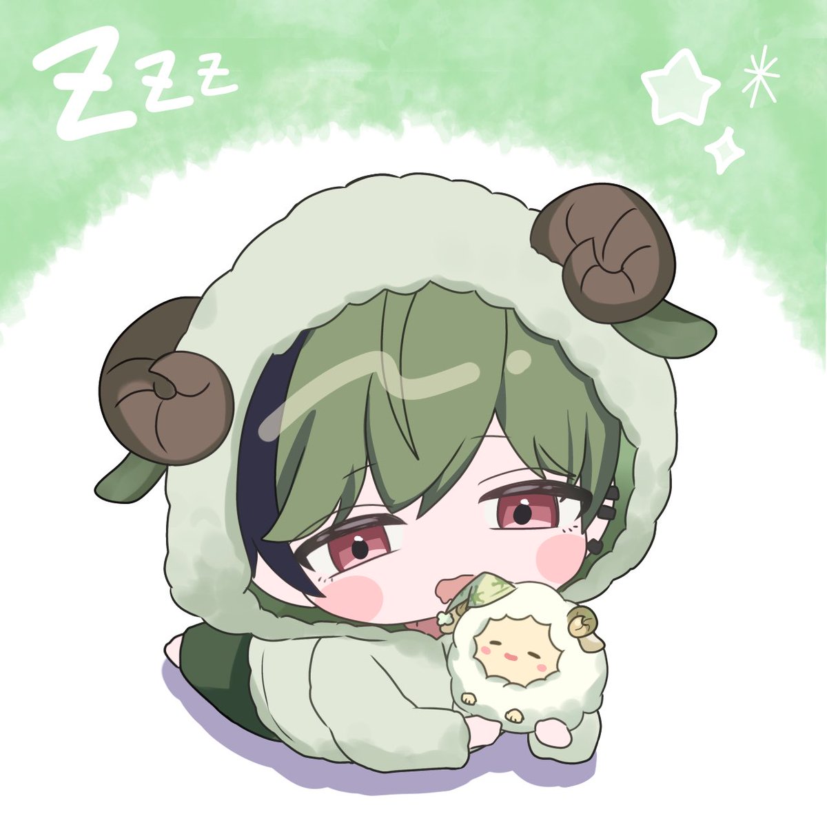 🐑💚💤 #すちぺいんと #シクスフォト