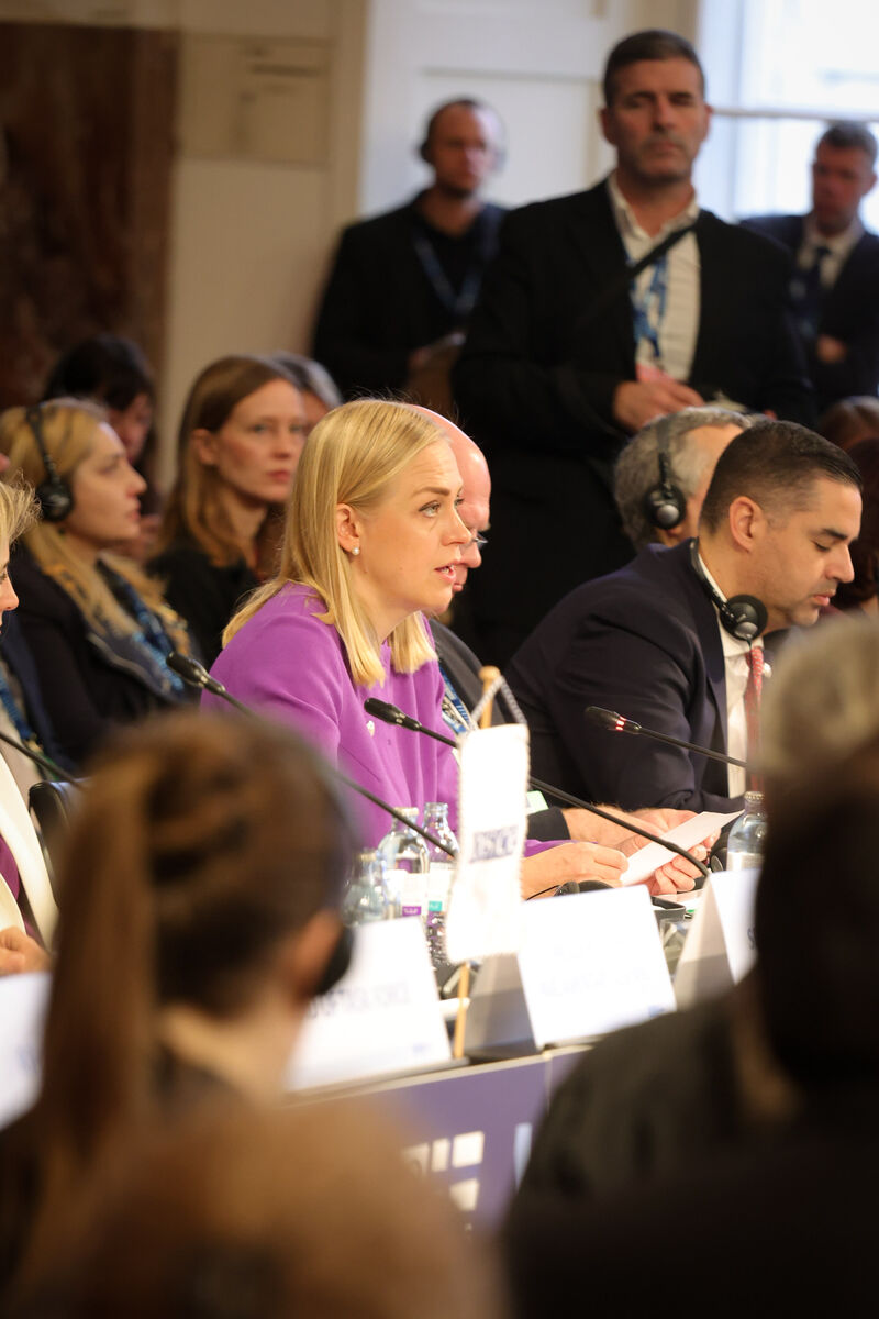 "We can do better. We can be bolder. 

Let us honor the spirit of Helsinki by strengthening the OSCE for decades to come. 

Let us defend the rules-based order—not only in words, but through actions." 

The 32nd <a href="/OSCE/">OSCE</a> Ministerial Council was opened by <a href="/elinavaltonen/">Elina Valtonen</a>. #OSCEMC2025