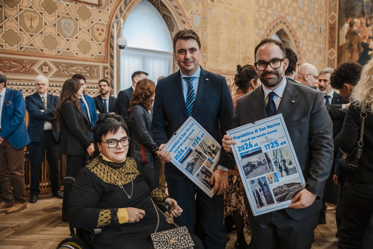 #UdienzeUfficiali 

Udienza degli Ecc. mi Capitani Reggenti Matteo Rossi e Lorenzo Bugli in occasione della Giornata Internazionale delle Persone con Disabilità  e della Giornata Nazionale della Disabilità Intellettiva e Relazionale.

👇
reggenzadellarepubblica.sm/pub1/ReggenzaS…