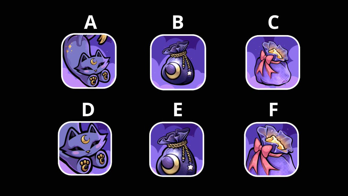 Kepsert's tweet image. Working a cozy, dreamy, deckbuilder in which you've to craft the perfect dream by placing dream fragments (cards) on a grid. My artist made these logos (steam etc): Which one do you prefer!? (Vote on the kitty I will follow you no questions asked)
#gameart #gamedev #indiegame