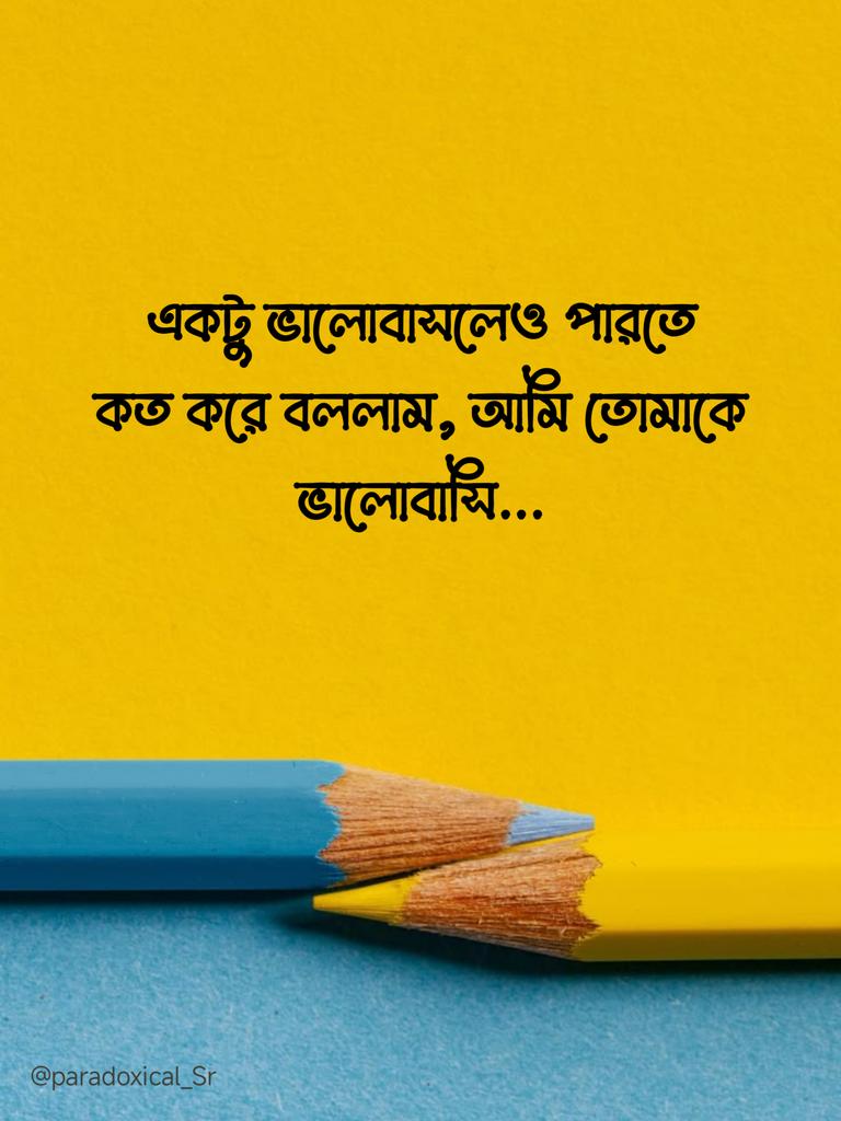 একটু ভালোবাসলেও পারতে কত করে বললাম, আমি তোমাকে ভালোবাসি..