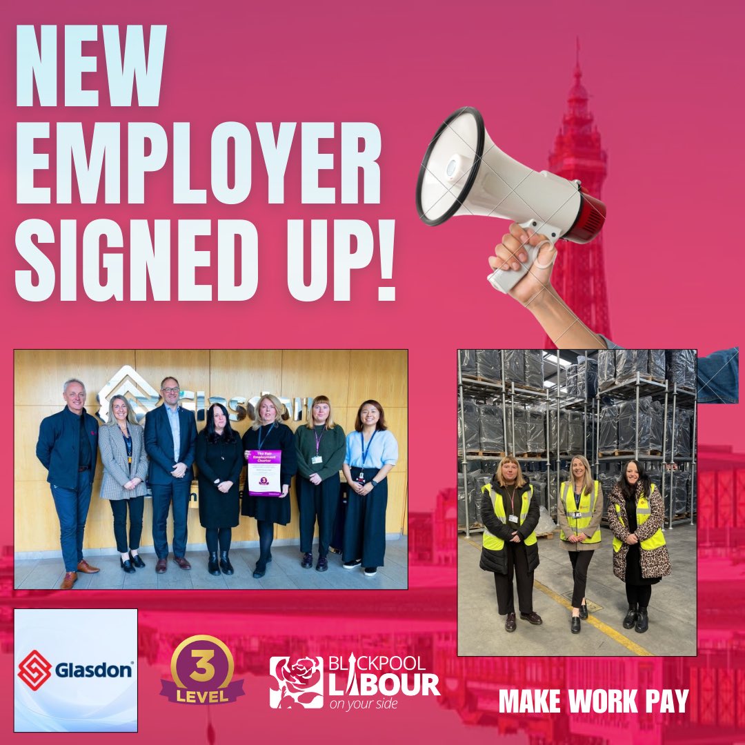 grassroots28's tweet photo. 📢 Glasdon UK LTD have now signed up to the charter, demonstrating terms and conditions in line with a level 3 accreditation.

We want to ensure the businesses @BpoolCouncil procure from provide good terms and conditions for local people.🌹
 
@UKLabour @ChrisWebbMP @TUCNorthWest https://t.co/Ke0BXeJZ1J