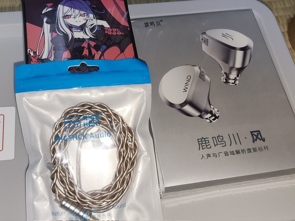 Amazonとアリエクから荷物届きました。
NICEHCK MixDNA(qdc)
CVJ Vivian
SweetAudio福袋 CHEER DEER Wind (参加賞)

福袋系は当たったことないや。無念