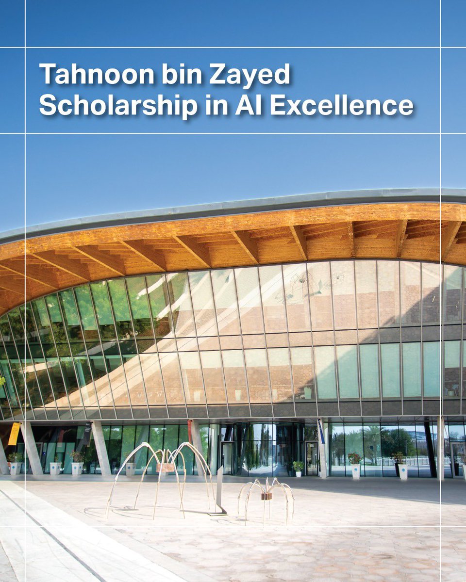 MBZUAI is proud and grateful to the country's leadership for providing the Tahnoon bin Zayed Scholarship in AI Excellence to our undergraduate students, a new merit-based program, supporting 350 exceptional undergraduate students launching in the 2025–2026 academic year. 
 
The