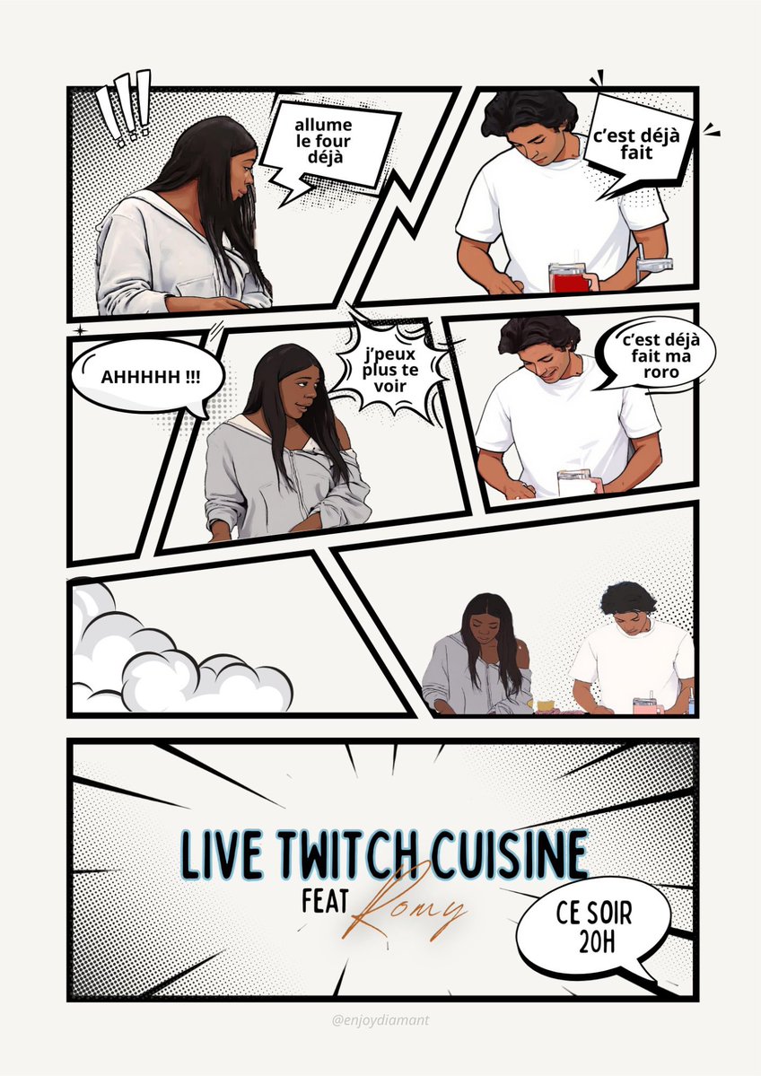 Ça vous avait manqué ? Rendez-vous à 20h sur le twitch de <a href="/mayermki/">Mayer</a> pour revoir Romayer en cuisine 🔪🤍 /with <a href="/line_romy/">Romy-Line Xxxxxxxxxôwccc</a> 
#mayerontwitch
 
&gt; twitch.tv/mayermki