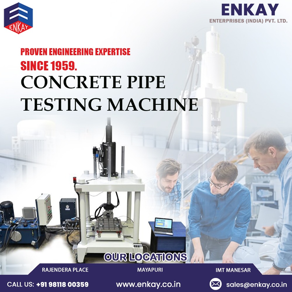 EnkayEntpvtltd's tweet image. Strength you can measure. Quality you can trust.
ENKAY’s Concrete Pipe Testing Machine — engineered for excellence since 1959.
📞 +91 98118 00359
#PipeTesting #EngineeringSolutions #TestingMachines