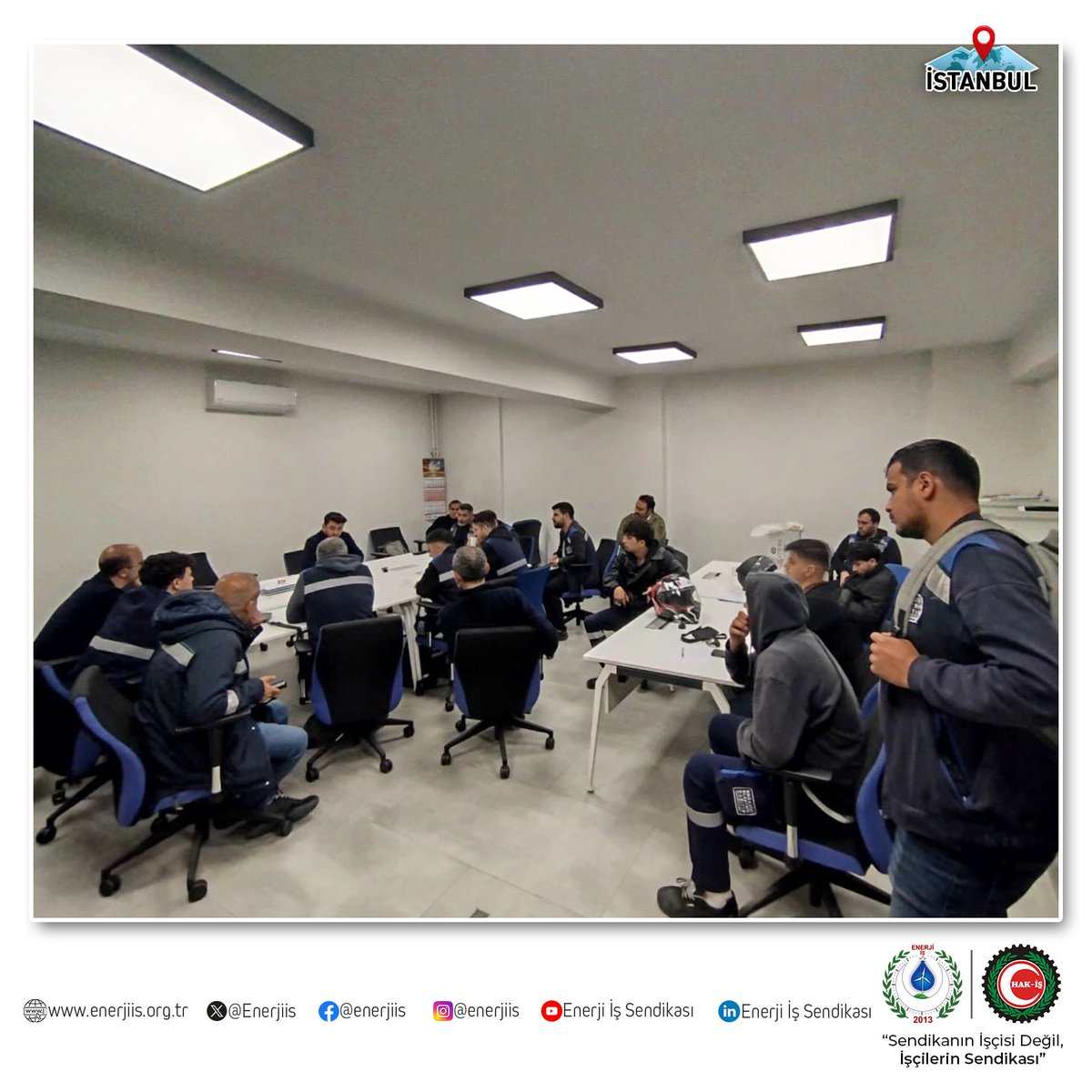 Sendikamızın Genel Merkez Teşkilatı, Boğaziçi Elektrik Dağıtım Bayrampaşa Kesme-Açma ekibini ziyaret ederek değerli üyelerimize sendikal faaliyetler hakkında bilgilendirmeler yapmıştır.

Üyelerimize misafirperverliklerinden ötürü teşekkür eder, çalışmalarında kolaylıklar dileriz.