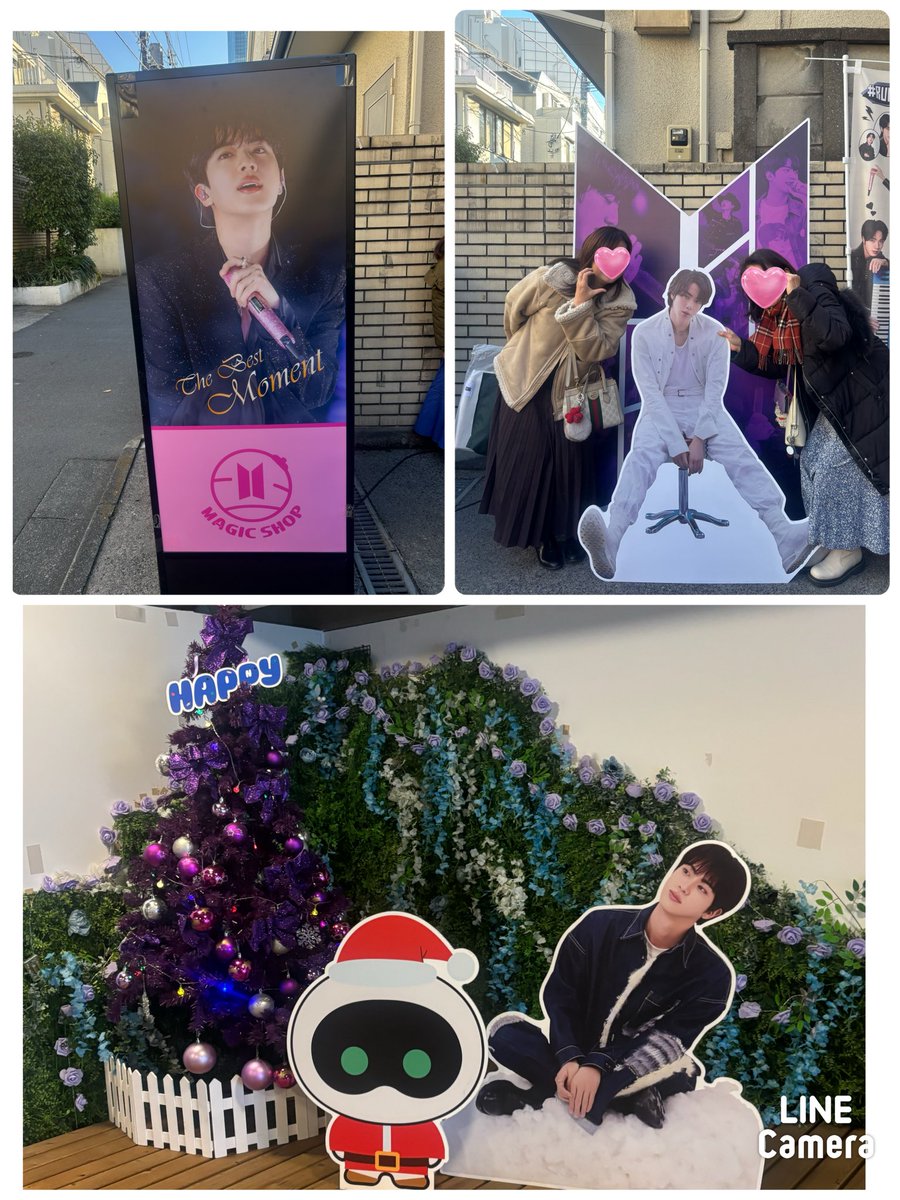 ジンくんセンイル、ジンくんでいっぱいの新大久保💜マジショも可愛い