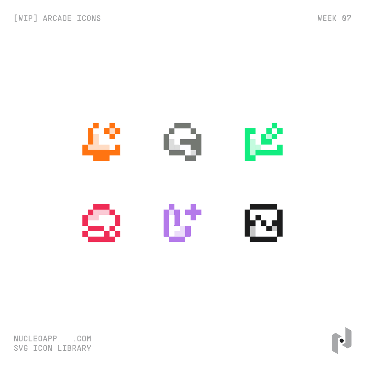 nucleoicons's tweet photo. [WIP] Arcade Icons — Week 07 https://t.co/harrWI0QJe