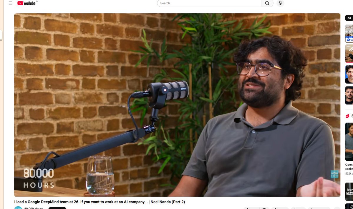NeuroB_21's tweet image. Have you watched this?
Podcast ft. @NeelNanda5 🌟

#buildinpublic #ArtificialInteligence #machinelearningmagic #letsconnect