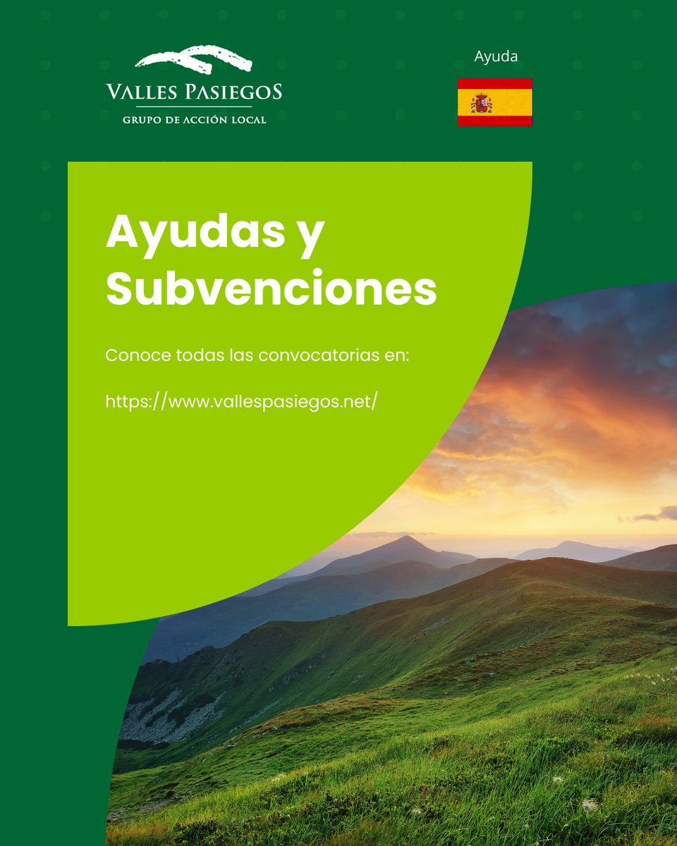 📢 Ayudas contra la despoblación. Subvenciones para proyectos innovadores en pueblos de menos de 5.000 habitantes.

🗓 Solicitudes: hasta 20/01/2025

⏳ Ejecución: administraciones 22 meses / asociaciones y empresas hasta 31/03/2028

🔗 vallespasiegos.net/2025/12/proyec…