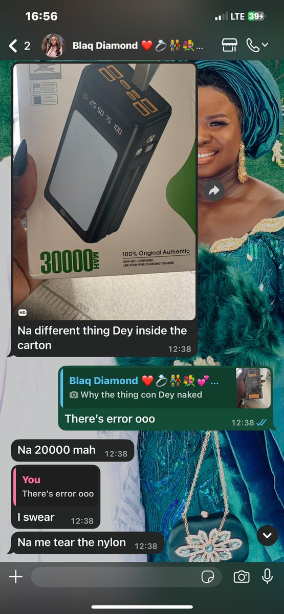 excel_sammy's tweet image. It’s crazy they do what I order vs what I got for powerbank too. I ordered a new powerbank from my friend that is selling phone and accessories for my wife yesterday and I asked my Bikeman to pick it up and deliver it for her as a surprise as she’s due for a new one. As she got…