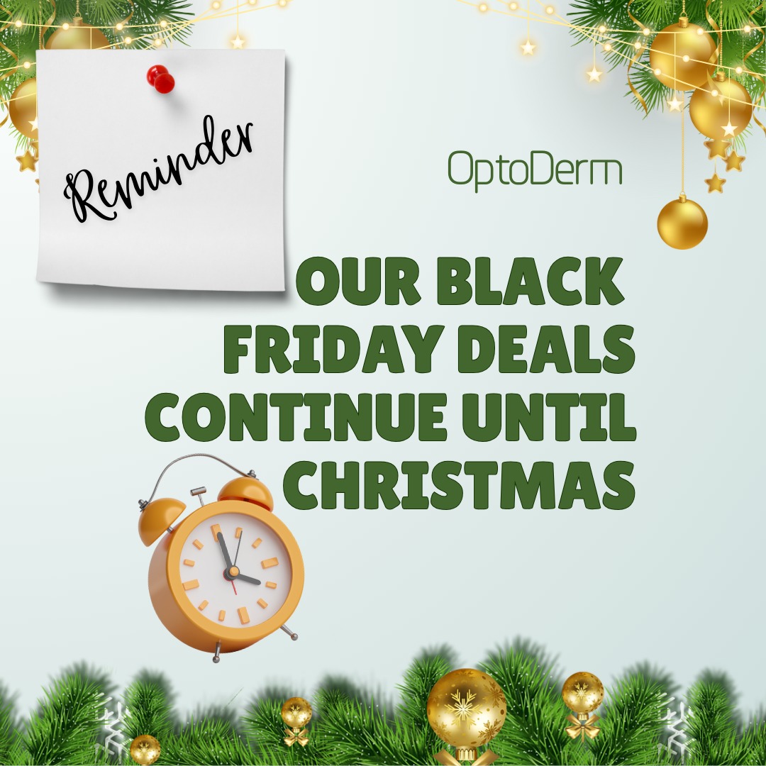 📢Black Friday Deals Continue📢

Our Black Friday deals are continuing until Christmas!
Make sure to use the coupon codes at checkout.

zurl.co/tO4bp 
.
.
.
.
.
#OptoDerm #Christmas #BlackFriday #OptoDermChrsitmas #ExclusiveDeals #blackfridaysale #christmasdeals