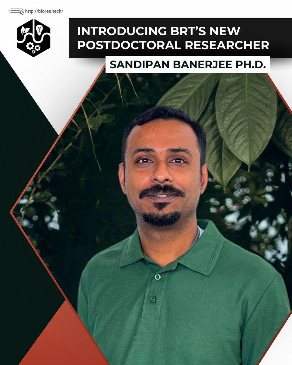BioRes_Tech's tweet image. 🌿 Introducing #BRT’s New Postdoctoral Researcher – Sandipan Banerjee  
🔬 Drawn to BRT’s work in circular bioeconomy and zero waste, he is excited to contribute his expertise to the team.
🔗Read more: biogas.czu.cz/en/r-19017-tea…   

#BRTResearch #Postdoc #Sustainability #Biogas